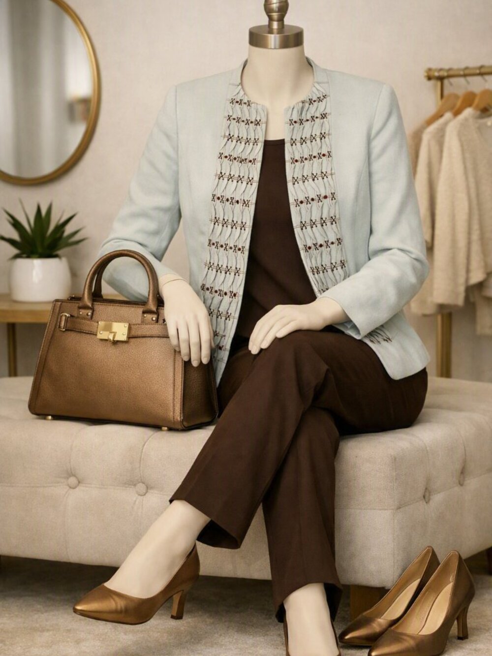Kasper 3 piece suit.  Size 8P